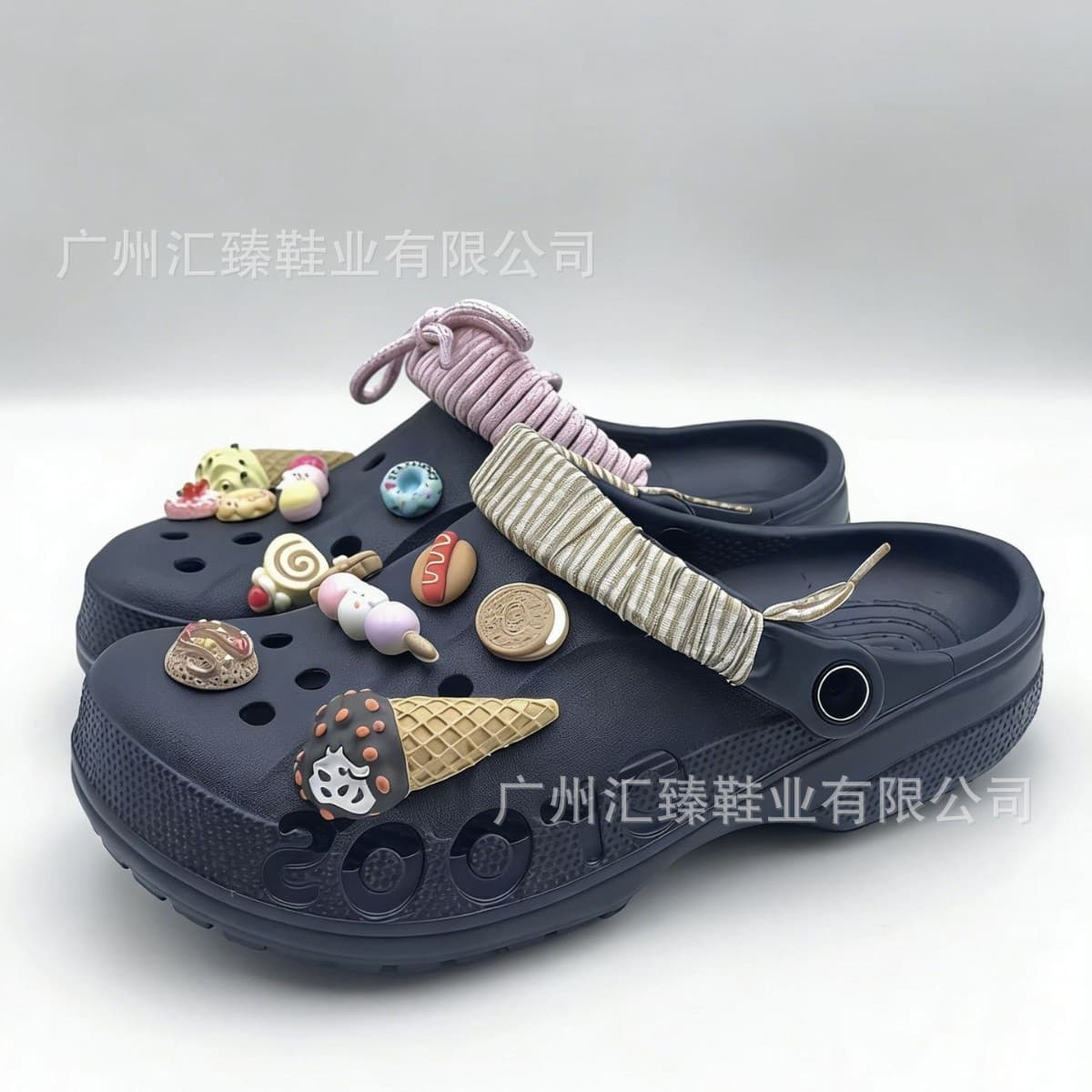 Star Beiya Ice Cream Cone DIY Detachable Shoe Charms Cute Versatile Unisex Non-Slip Couples Crocs Sandals