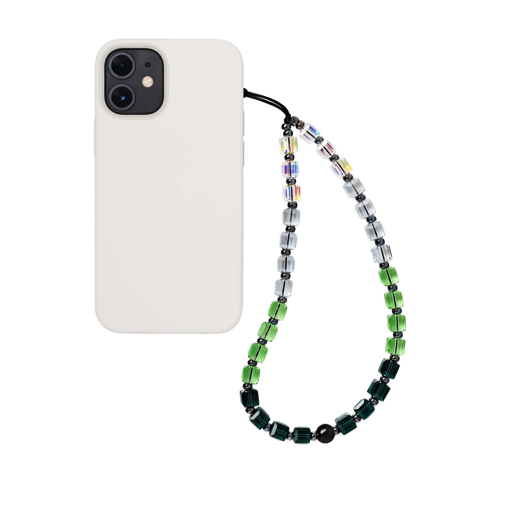 KKBEAD Same Style Flat for Retro High-end Sense Internet Popular Street Bead Wristband Hanging Ornaments Girls Short Beaded Mobile Phone Chain Women