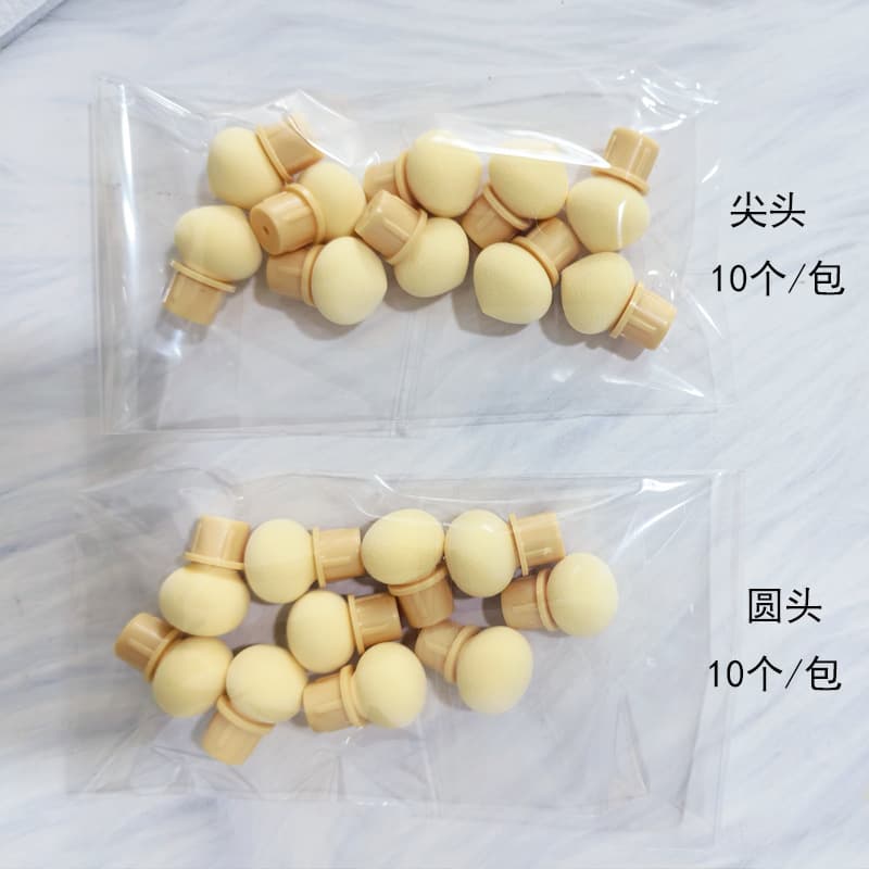 Gradient sponge brush with replaceable tips (round tip, pointed tip) - nail art tool