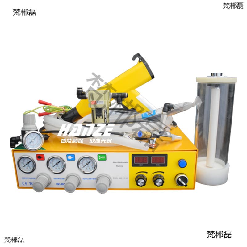 Dual Display Experimental Spray Machine 1L Small Capacity Powder Barrel Electrostatic Powder Proofing Machine Funnel Spray Gun