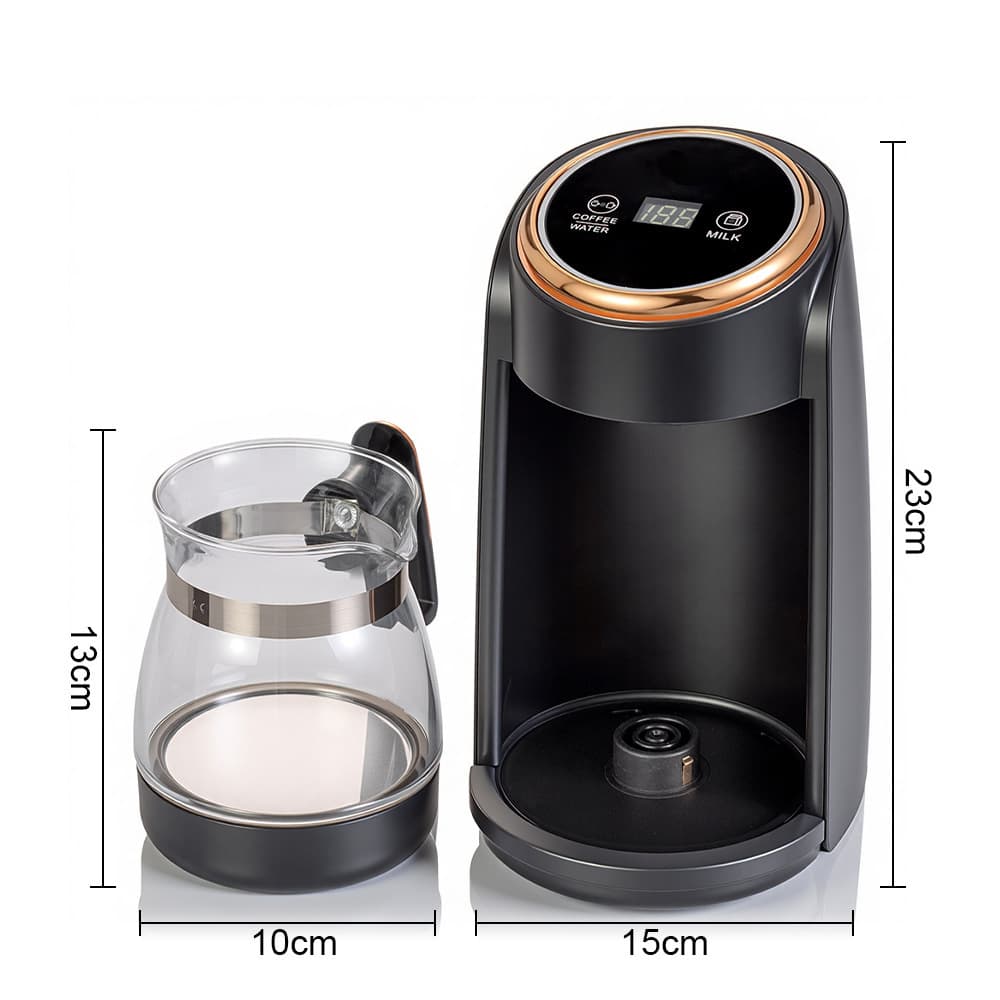 EU Standard Turkish Coffee Pot 300ML Glass Hot Water Pot Visible Coffee Maker Tea Warmer Milk Warmer