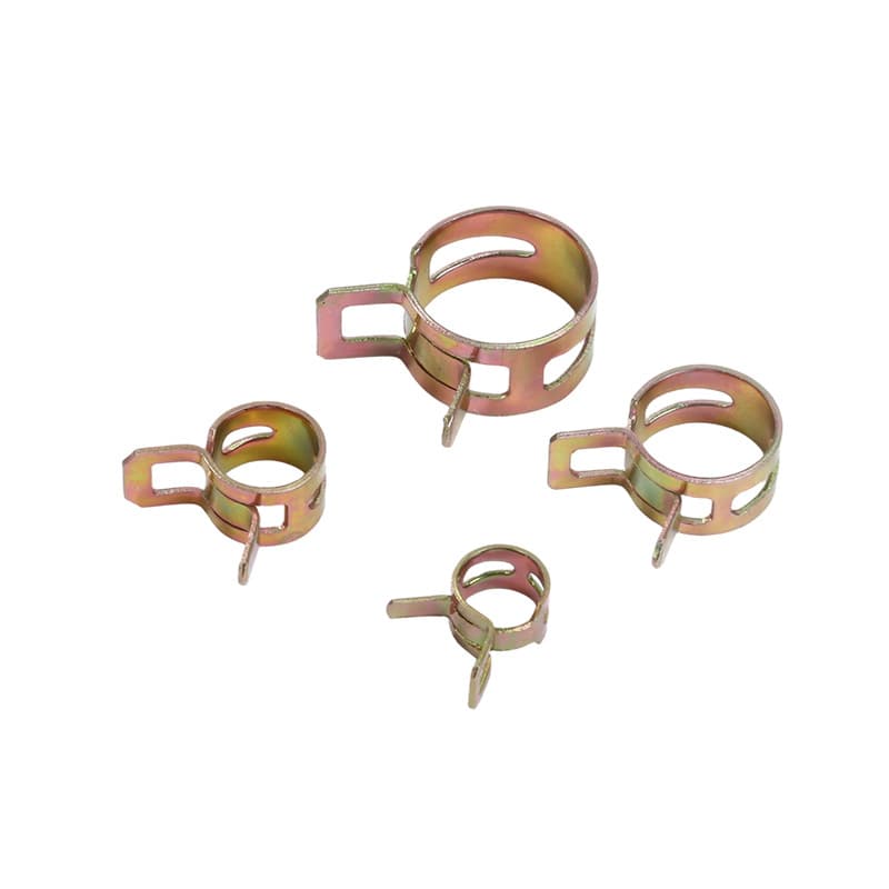 Steel Band Elastic Clamp Zinc-Plated Metal Clip for Automotive Oil Hose Japanese Spring Clamp