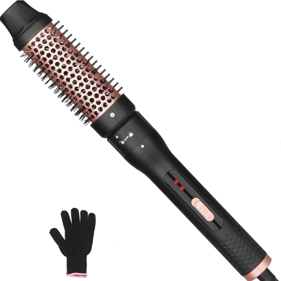 Curling Iron Brush 1.49 Inch Ionic Hair Curler Hot Brush