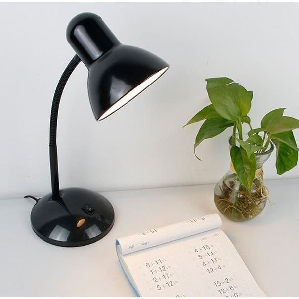 Desk Lamp Learning High School Junior High School Student Dormitory Vision Protection Plug-in Durable Reading and Writing Bedside Lamp Foreign Trade Wholesale