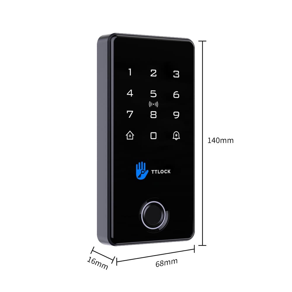 TTLOCK fingerprint access control system for rental apartments with time and limited access; TTLOCK APP card swipe door opening system for apartments.
