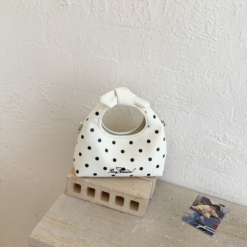 Korean Minimalist Polka Dot Small Tote Bag 2026 Summer New Unique Commute Shoulder Crossbody Bag for Women