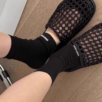 Miu Style Tire Sole Casual Lace-Up German Training Shoes Diamond Grid Magic Strap Mary Jane Thick Sole Sports Agassi Dad Shoes