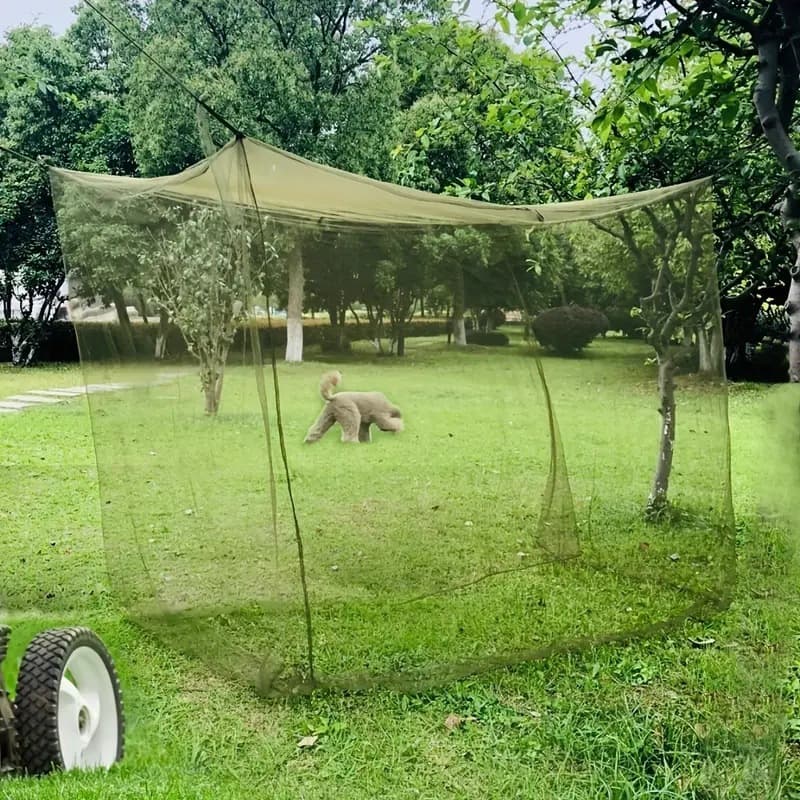 European and American Amazon Best-Selling Military Green Olive Green Mosquito Net for Single or Double Person Camping, Hiking, and Cs Activities