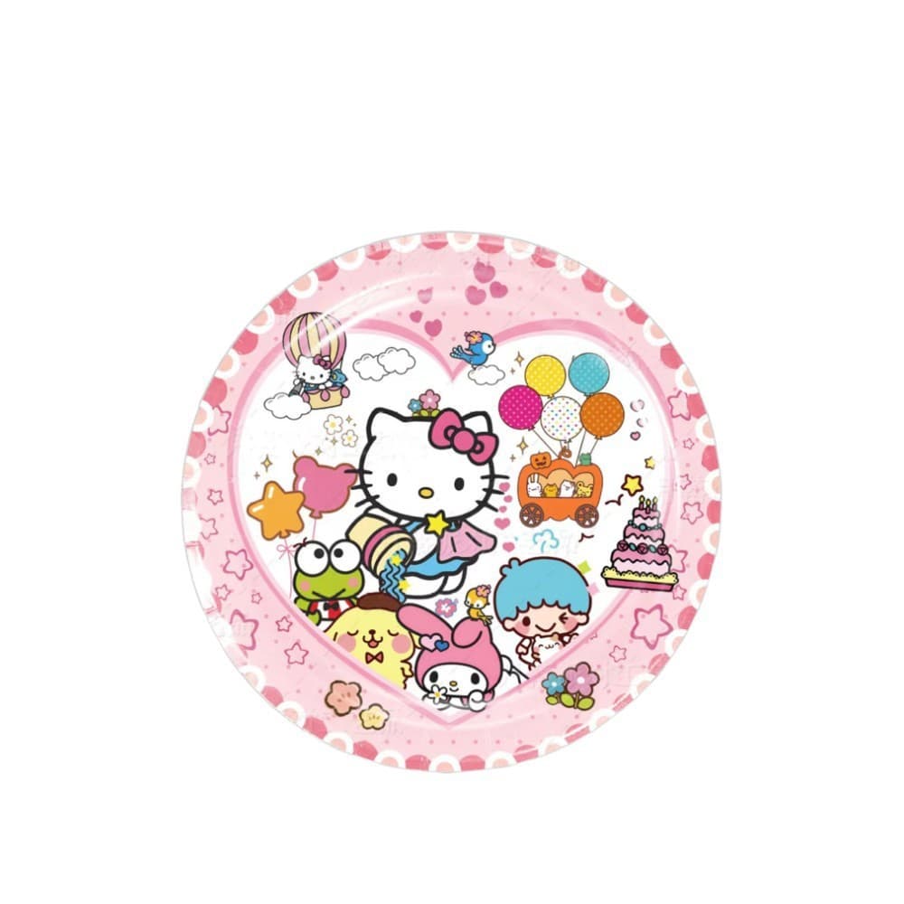 Amazon Birthday Party 7 Inch Cartoon Paper Plates Disposable Cake Plates Round Design Dessert Plates Dinner Plates