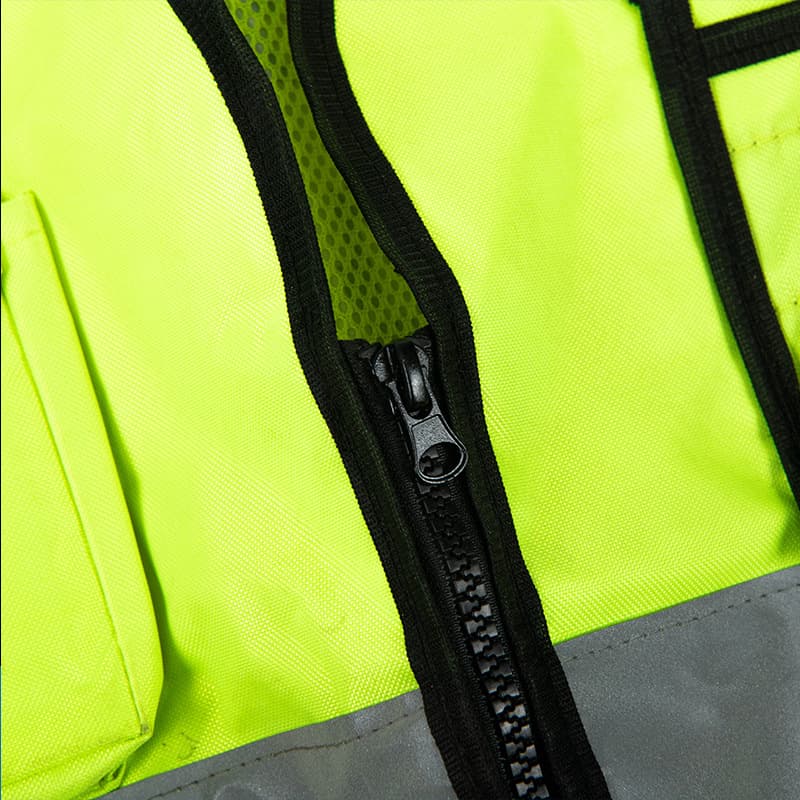 Factory wholesale multi-pocket reflective safety vest sanitation traffic outdoor construction night duty spot straight hair