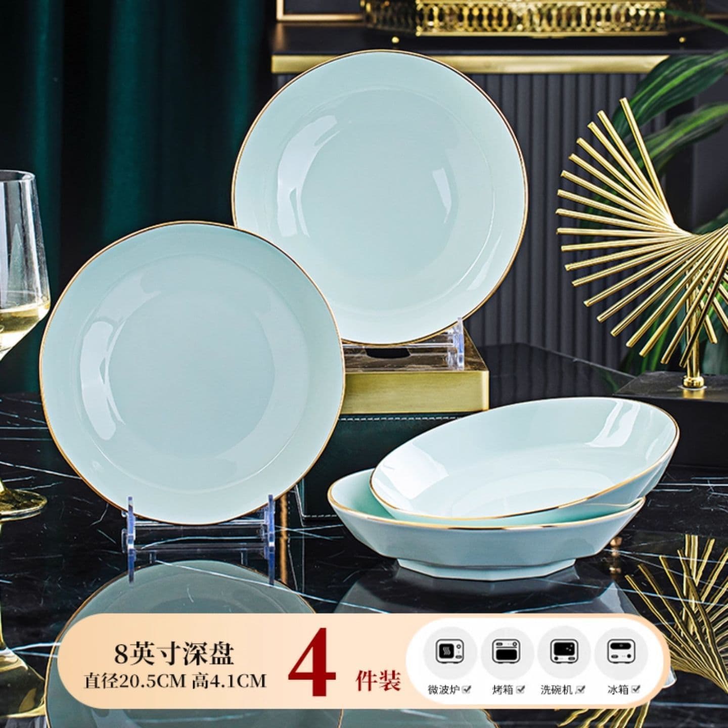 Nordic Style Food-Grade Underglaze Color Ultra-Thick Ceramic Anti-Bacterial and Anti-Scalding High-Value Household Rice Bowl, Soup Bowl, Noodle Bowl