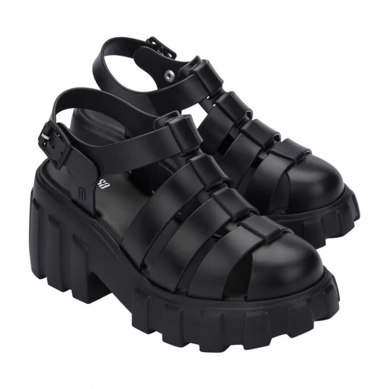 Melissa Style High Heel Platform Sandals Women Round Toe Retro Lightweight Vintage