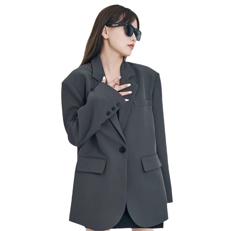 Women's Casual Blazer, 2025 Autumn New Style, Loose Fit, Elegant Commuter Style, Trendy Streetwear