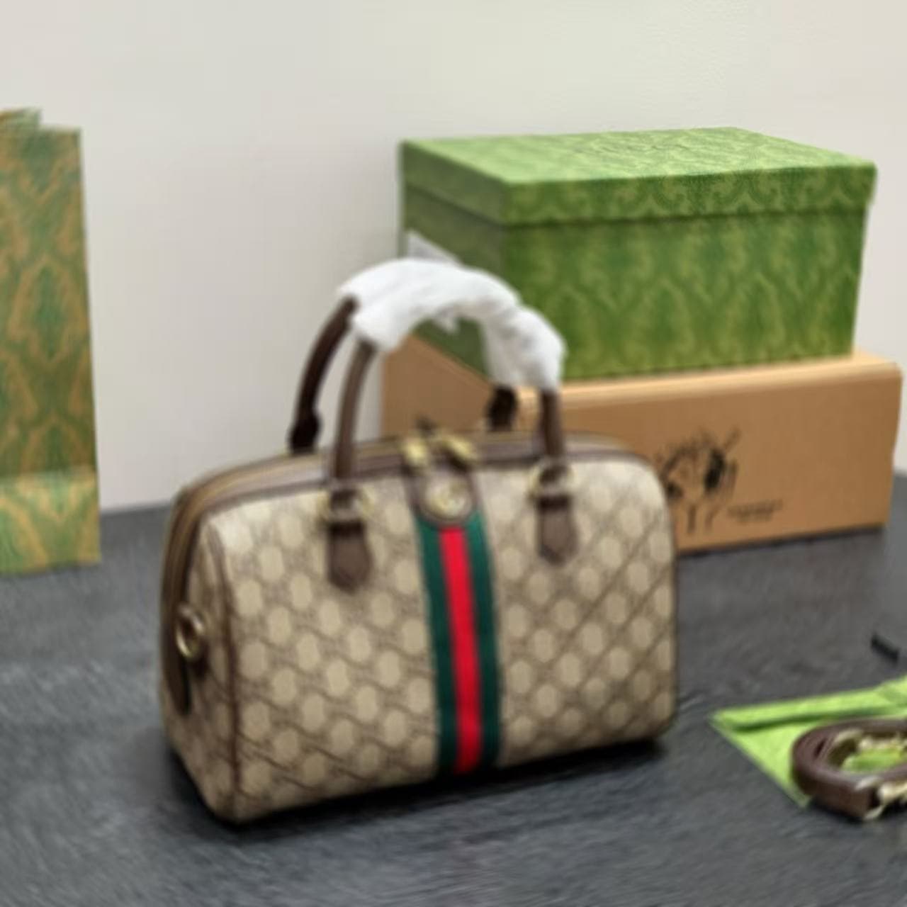 In stock: G brand Ophidia classic monogram pillow, Boston style versatile commuter crossbody bag/handbag, export.