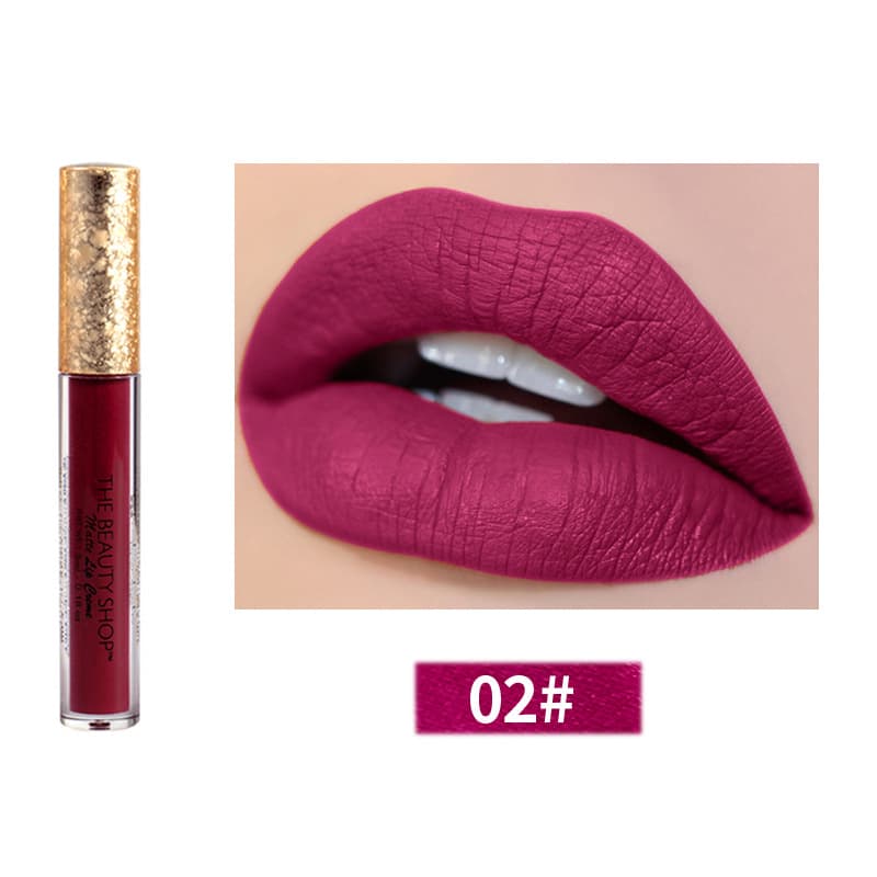 Cross-border Supply Velvet Matte Liquid Lipstick Easy to Color High Pigment Moisturizing Affordable Makeup Long-lasting