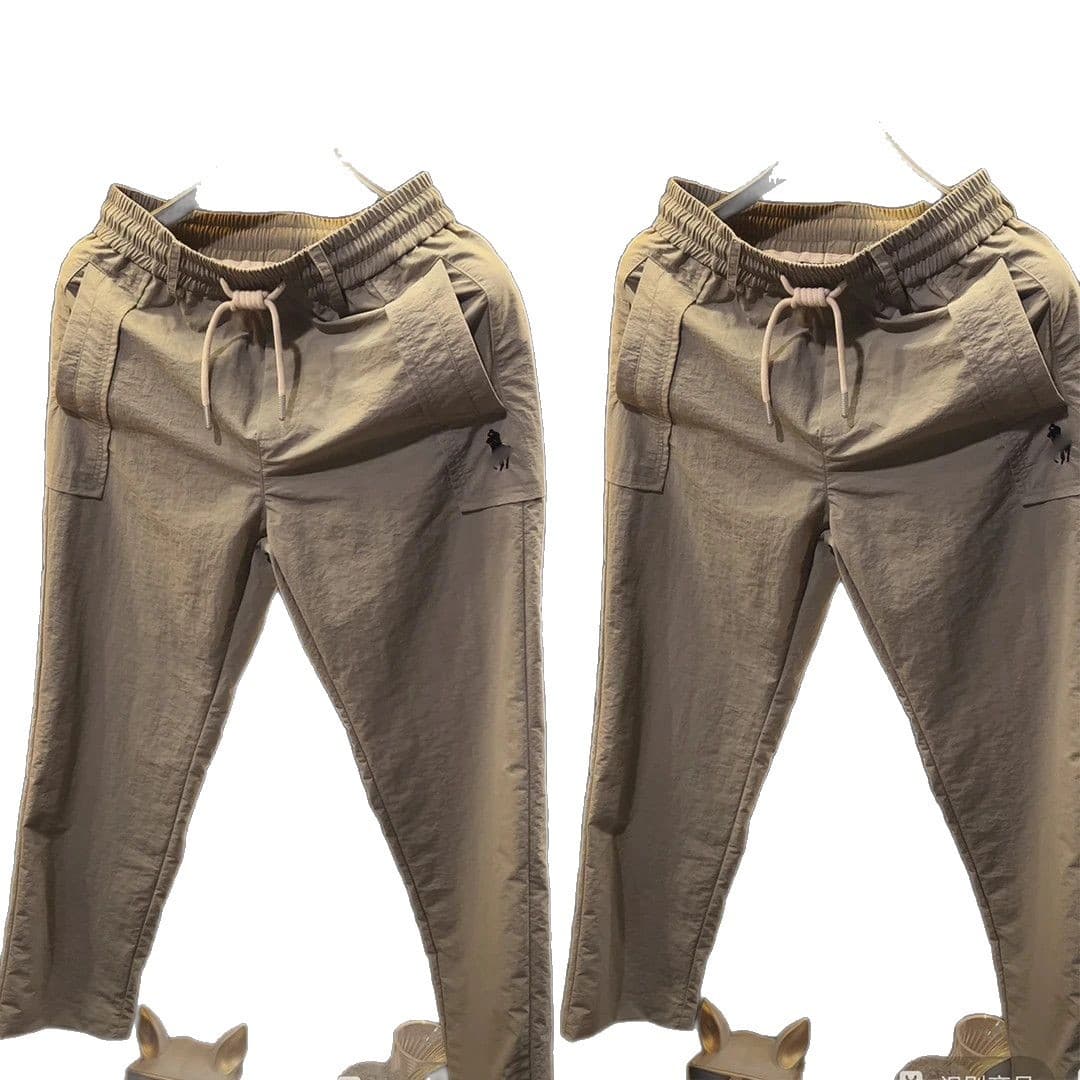 New Spring Men's Light Luxury Simple Solid Color Elastic Fit Everyday Versatile Casual Pants Lightweight Fashionable Casual Pants