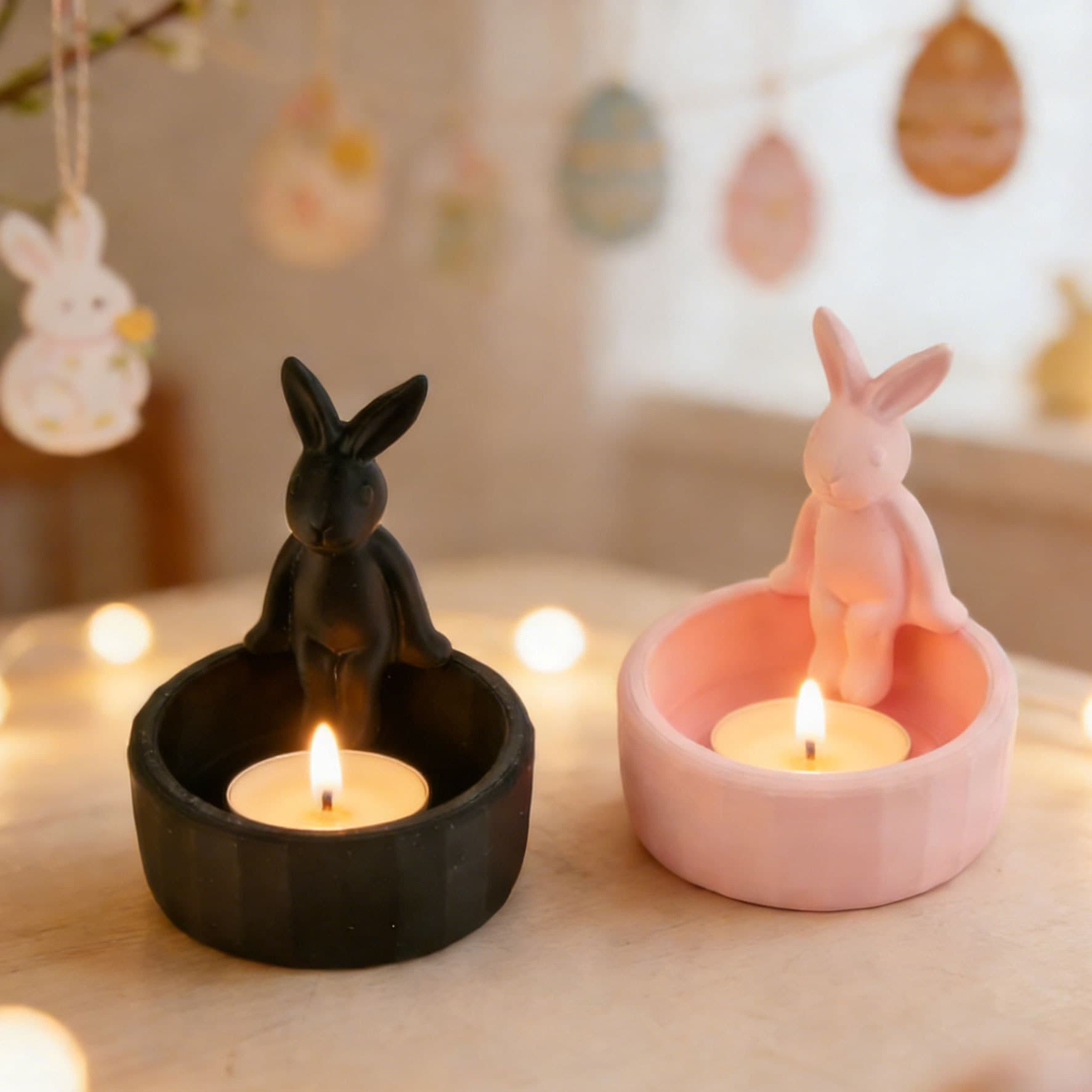 Modern Minimalist Home Decor 3D Printed Rabbit Candle Holder Manufacturer Wholesale Model Creative Novelty Children's Toy
