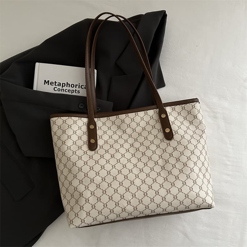Premium Handbag for Women 2024 New Fashion Versatile Tote Bag with Handheld and Shoulder Strap, Large Capacity for Work Commute