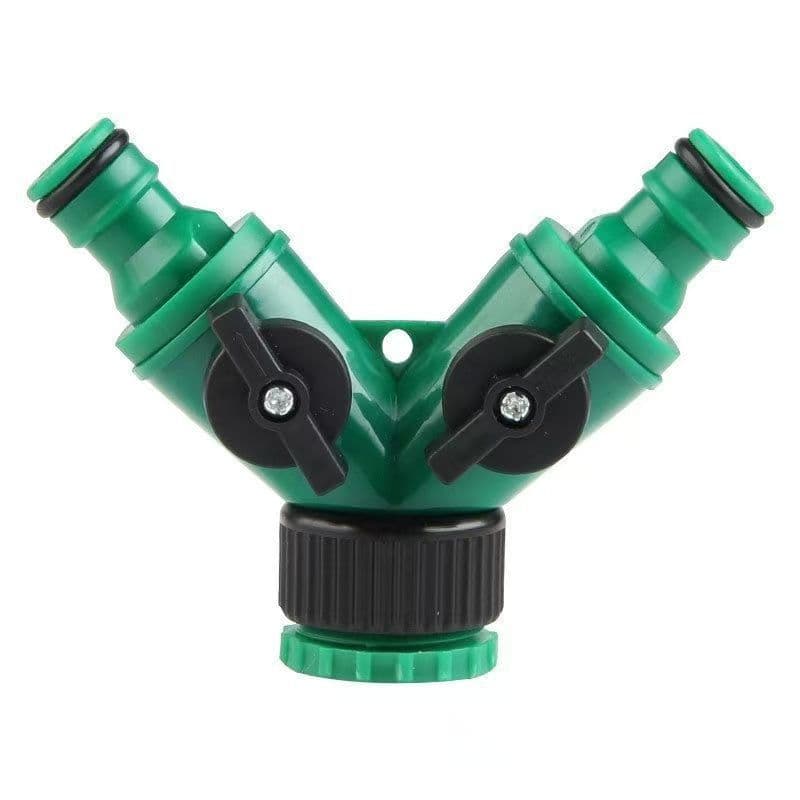 Faucet Washing Machine Connector 1-to-2 Nipple Plastic with Switch Universal Adapter Splitter