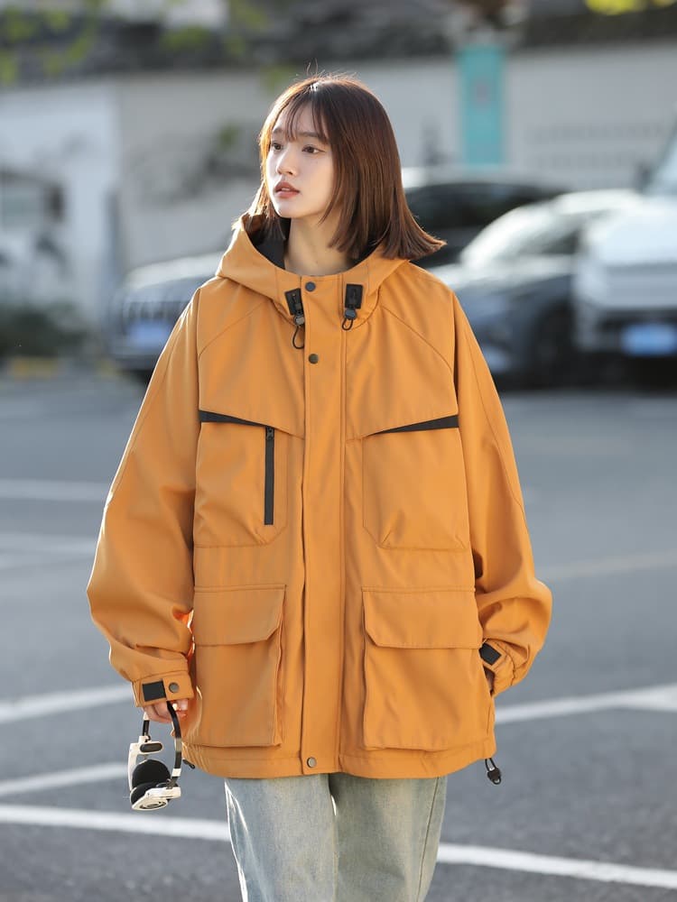2025 Spring New Fashion Brand Trendy Casual Jacket Men's Windproof Waterproof Jacket Coat Small MiG Fabric