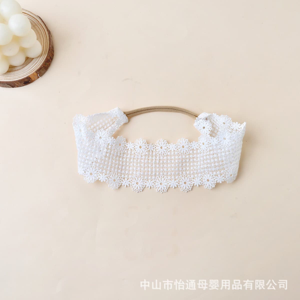 Cross-Border Hot Kids Hair Accessories - Lace Embroidery Princess Baby Narrow Headband, Super Soft Nylon Headband for Girls