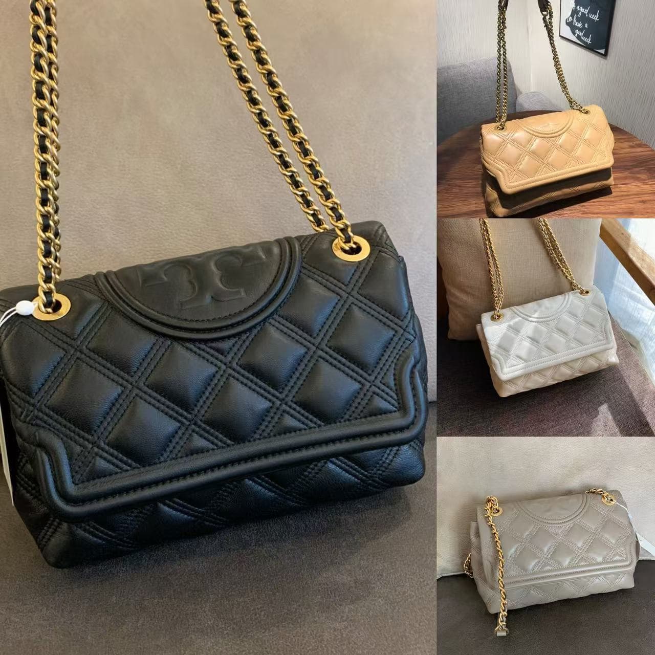 TB Quilted Chain Bag Fashion Single Shoulder Crossbody Handbag