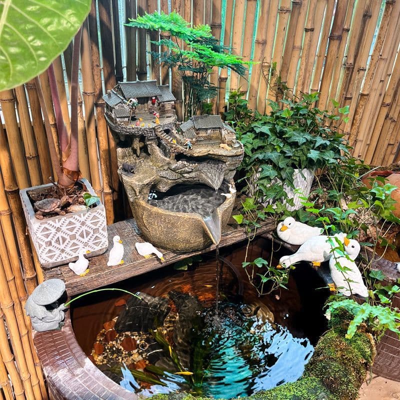 Ancient Style Fish Tank Water Circulating Filter Decoration Outdoor Pond Courtyard Water Feature Water Curtain Pot