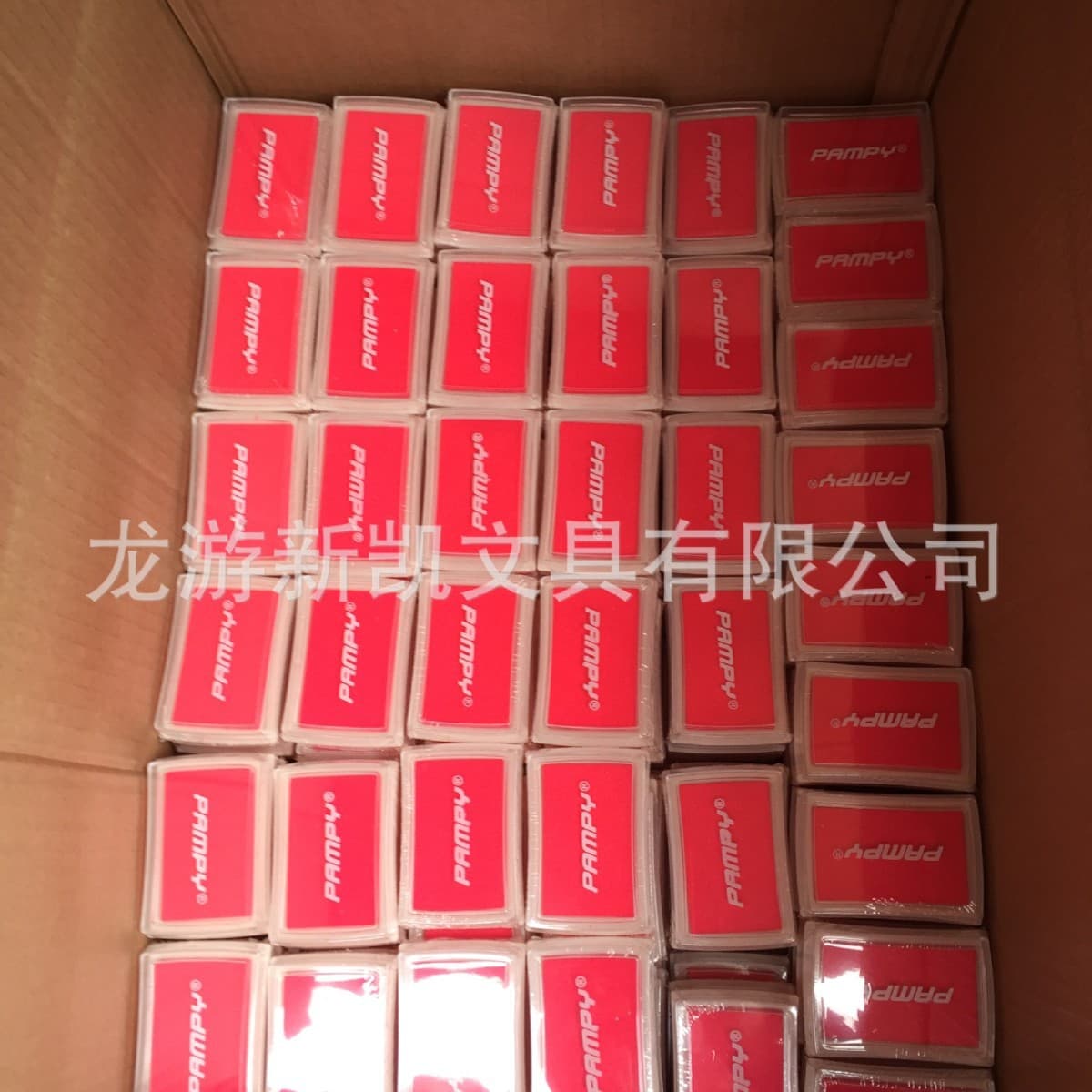 Large Supply of Seals, Company Supply of Toy Ink Pads, Personalized Seals, Colorful Ink Pads