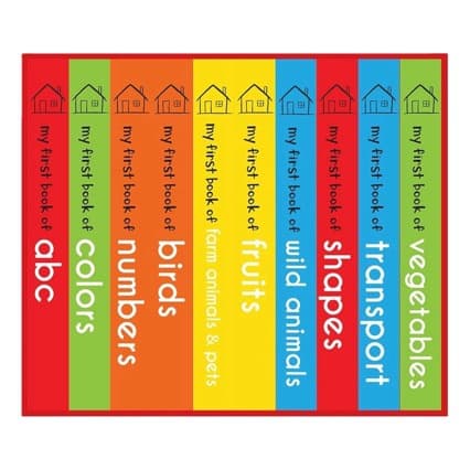 My First Library: Boxset of 10 Board Books for Kids