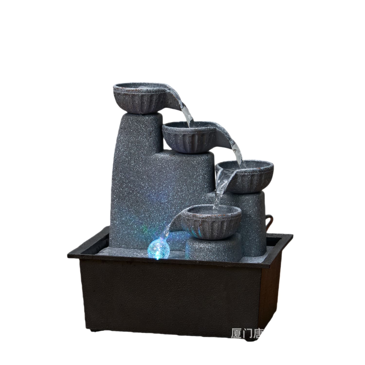 Flowing Water Fortune Decoration Small Fountain for Living Room Desk Coffee Table Recirculating Water Office Feng Shui