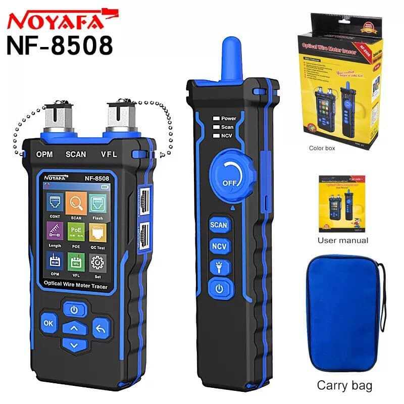Smart Mouse NF-8508 Wire Tracer Optical Power Meter Network Red Light All-in-One POE Tester Cable Tracker