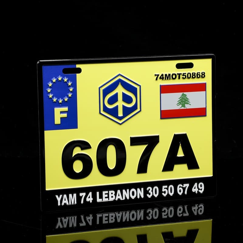 New Car Number Plate Metal Badge Custom Logo Wholesale Digital Door Sign