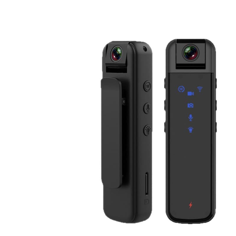 Clip-on Recorder with Video Recording, Body Camera with Recording and Video Functions, Recording Tool, Sports Camera, Night Vision