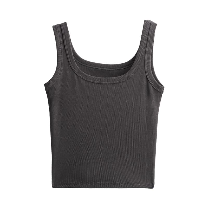 Summer Ribbed Modal Square Neck Base Layer Camisole Vest for Women, Suitable for Wearing Outerwear, Basic and Versatile Base Layer Top