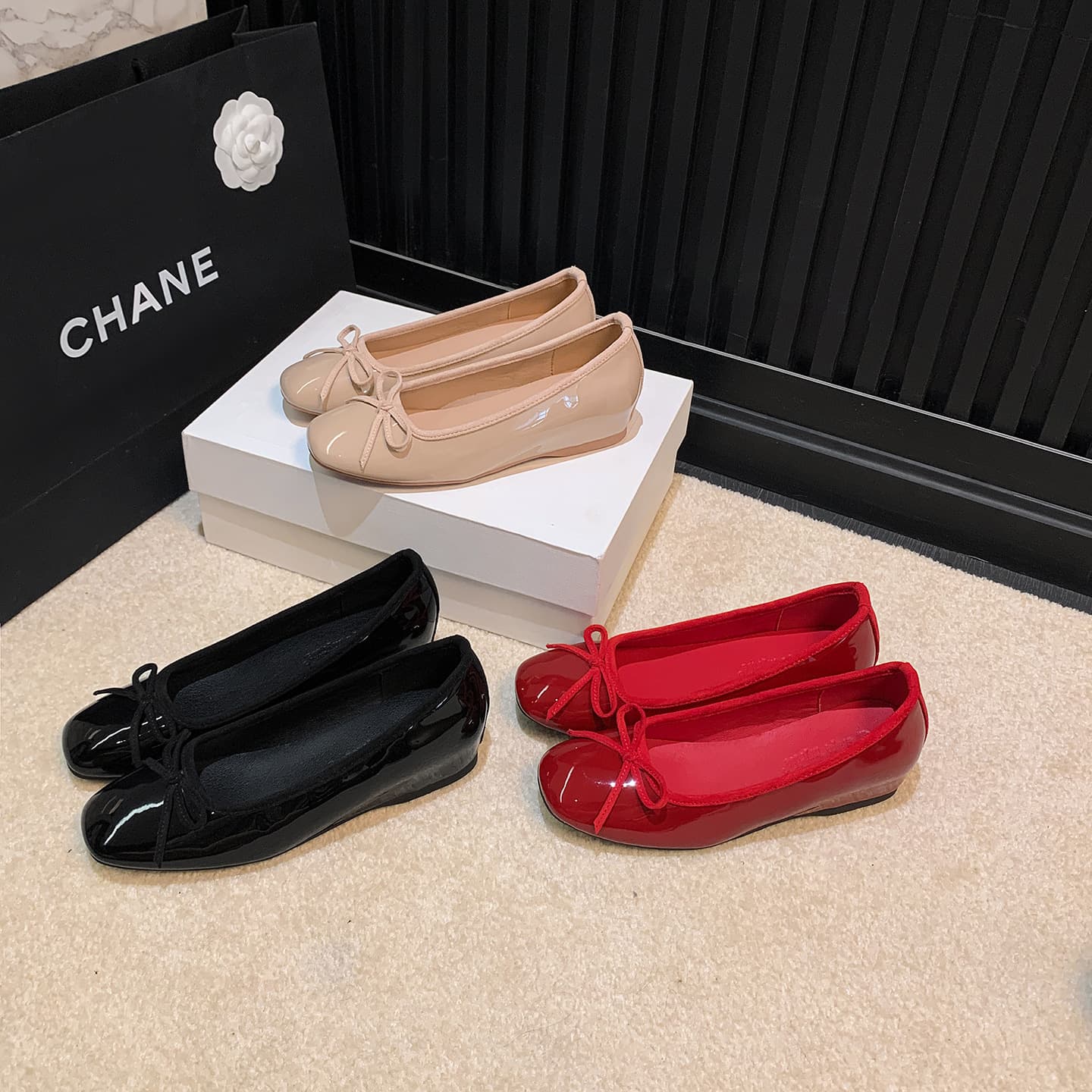 Leather version, 4.5cm hidden heel lift ~ 2026 Autumn Super Soft Square Toe Bow Ballet Flats for Commuters Women