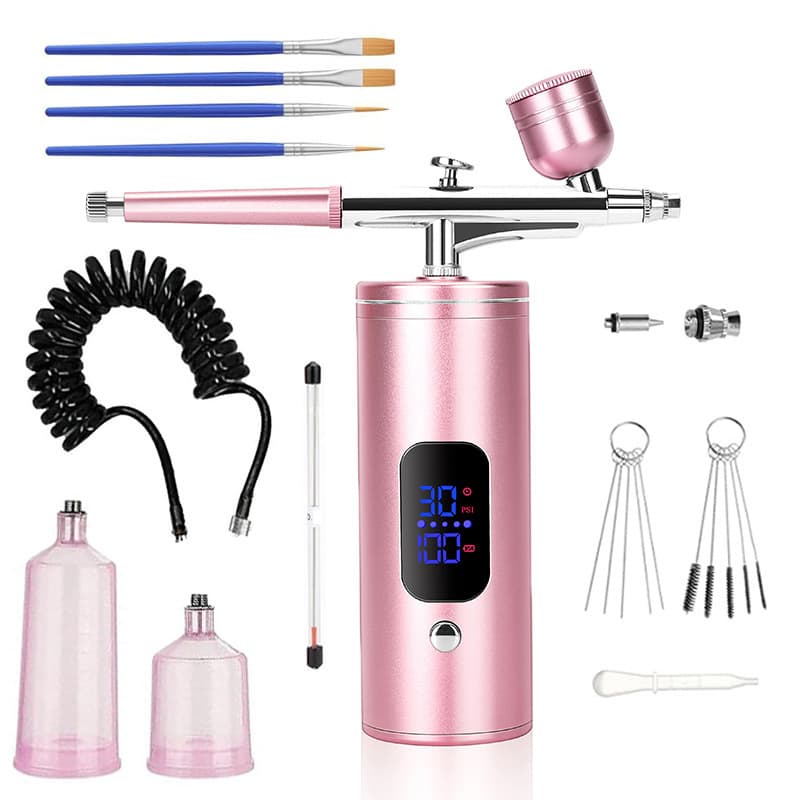 Cross-border Display Screen Oxygen Injection Device High-Pressure Nano Hydrating Spray Essence Introduction Handheld Home Spray Beauty Device