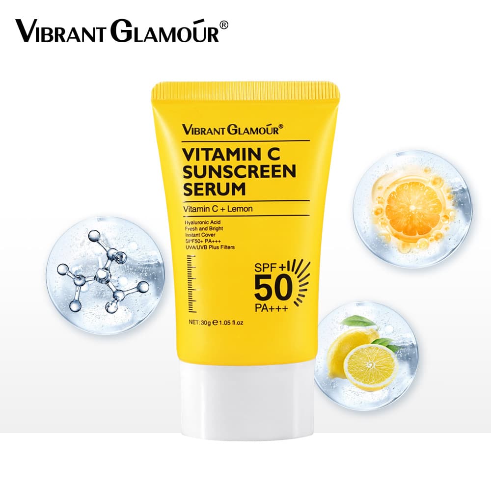 Cross-border VIBRANT GLAMOUR Vitamin C Sunscreen 30g Whitening Repair