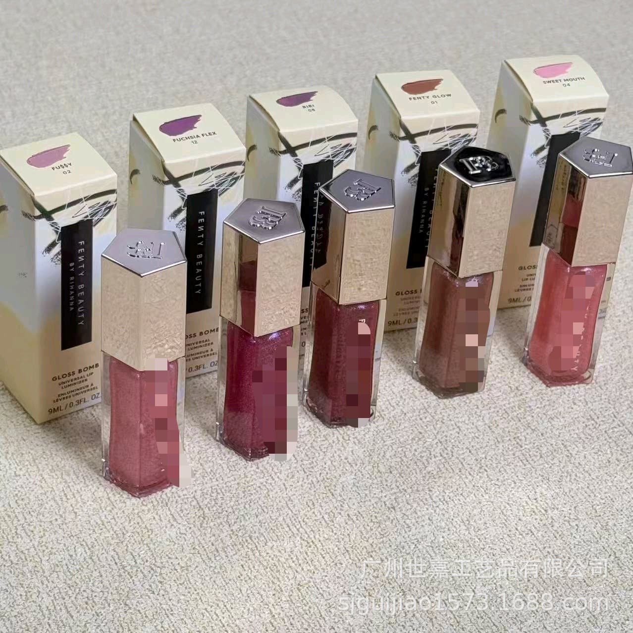 Cross-Border In-Stock Rihanna Liquid Lip Gloss Water Gloss Lipstick Starry Nude Crystal Glow Fenty Lipstick