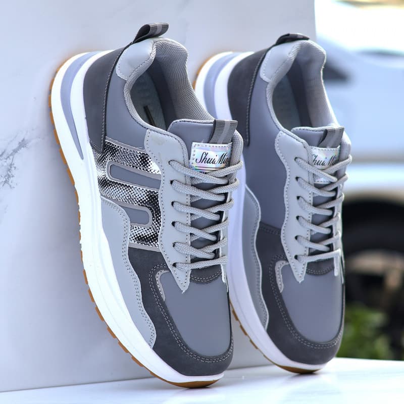 New men's athletic shoes, waterproof and non-slip running shoes, casual sneakers, trendy and versatile chunky sneakers, dropshipping available.