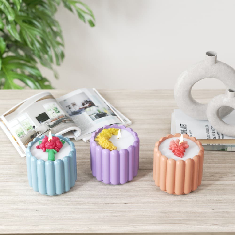 Cross-border tulip, peony, and laurel bouquet silicone mold DIY candle flower ornament epoxy resin mold