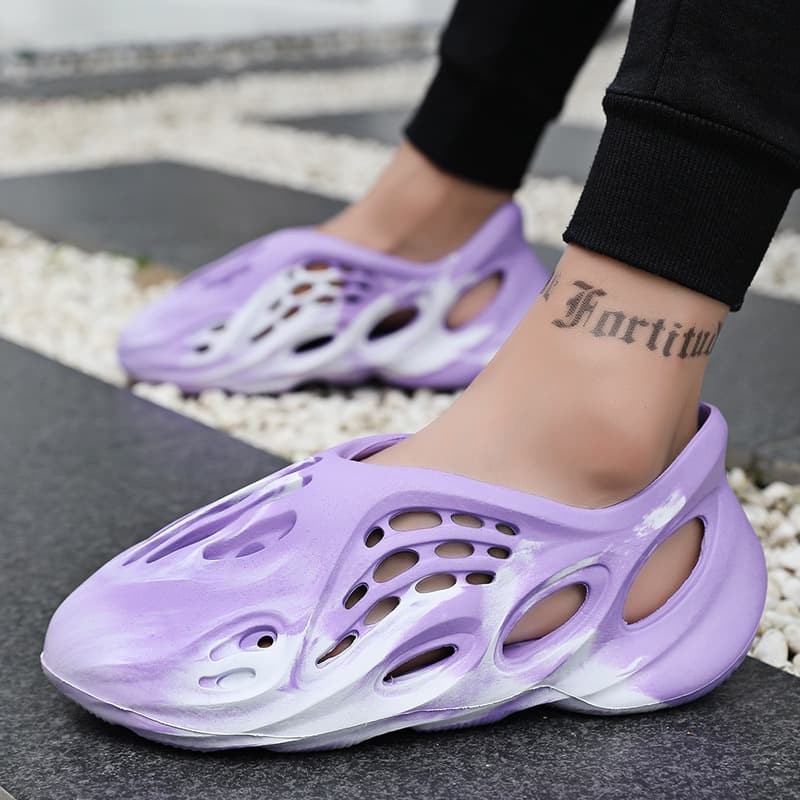Men's Crocs Summer Kanye Yeezy Camouflage Sandals Couple Sandals Outdoor Water Shoes Beach