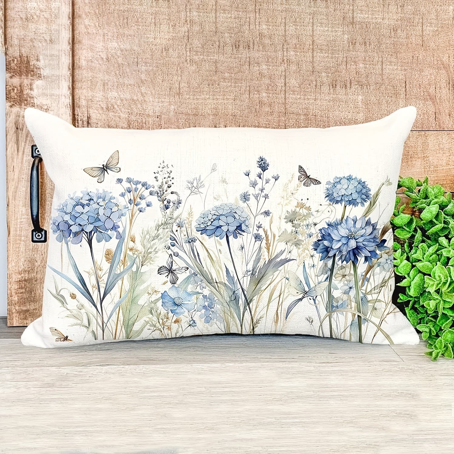 2-Piece Logo Printed Linen Pillow Cover Sofa Cushion Wholesale