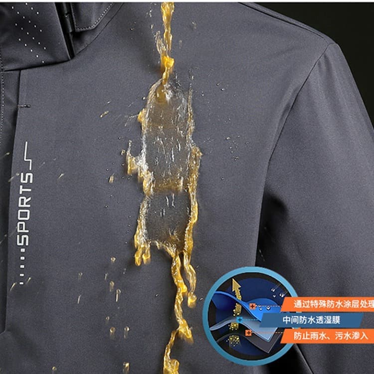 Cross-Border Water-Repellent, Windproof, Breathable, Loose-Fitting Jacket for Men and Women, Detachable Hood, Outdoor Group Wear Jacket