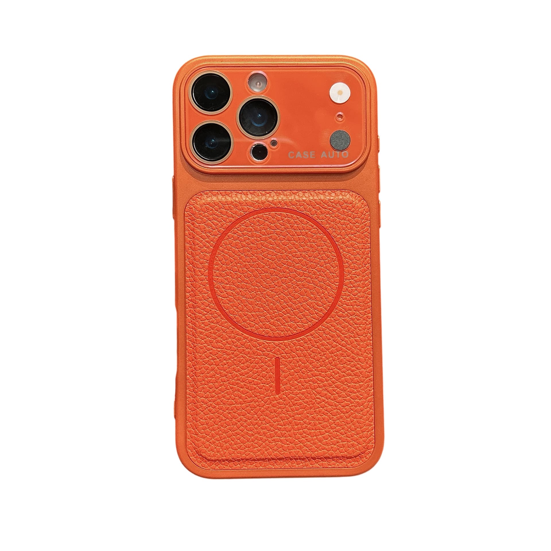 Compatible Apple 17 Pro Max Magnetic Case Pebble Leather Texture iPhone 16 Crystal Lens 15 Protective Case 14