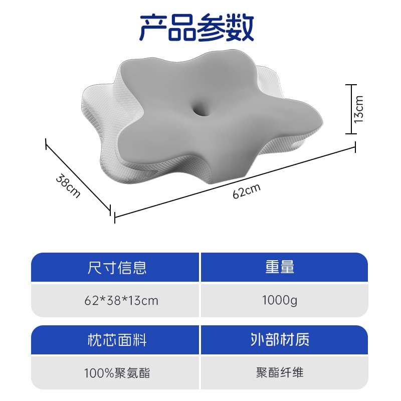 New Creative Adult Sleep Aid Butterfly Pillow Slow Rebound Butterfly-Shaped Memory Foam Pillow Core Neck Protection Pillow Side Sleeping Pillow for Home Use