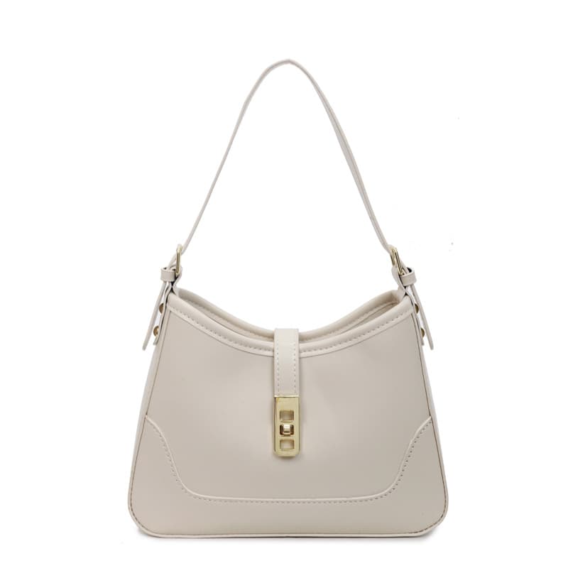Bag 2026 Spring New Style Simple and Fashionable Women's Shoulder Bag Underarm Bag with a Stylish Texture and Lock Buckle Saddle Bag