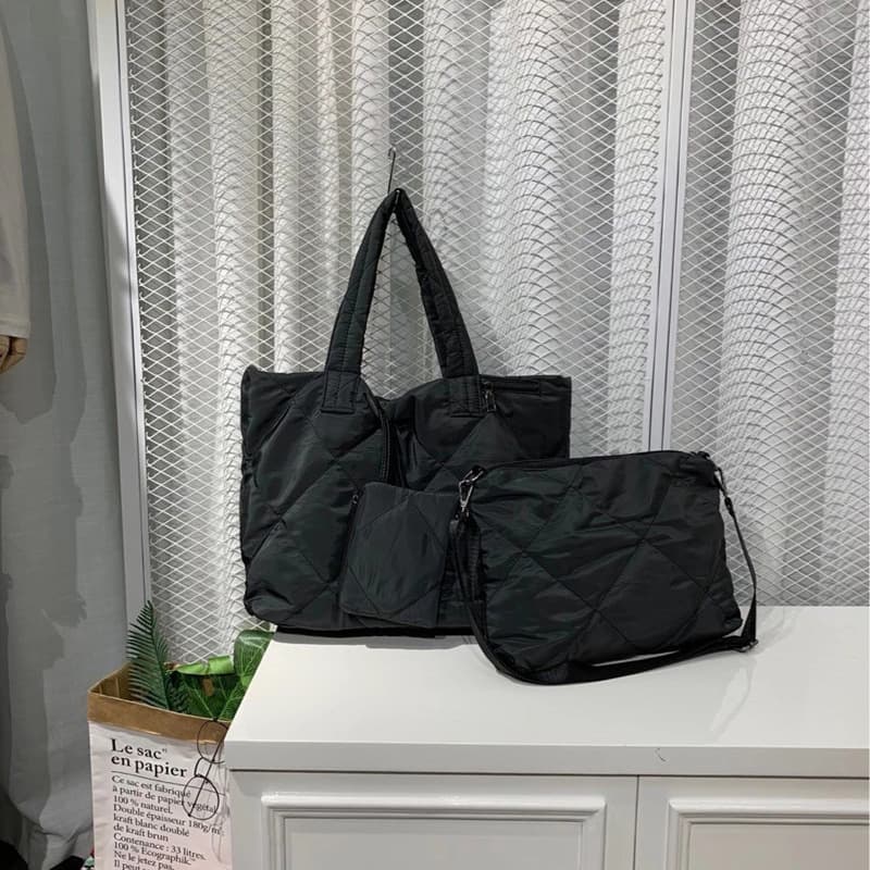 Fashionable Large-Capacity Women's Bag Spring New Style Camouflage Space Cotton Single Shoulder Bag Trendy Tote Bag
