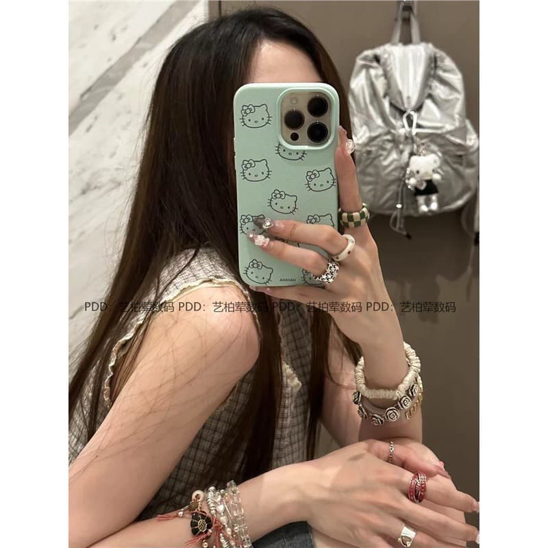 Cute Cartoon Hello Kitty Case for Apple 15 Shell iPhone 14 Soft 13 Pro Max New 12 Full Coverage