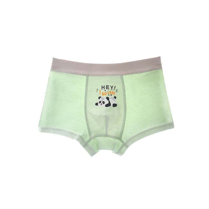 Boys' Boxer Briefs Summer Thin Cartoon Kids Ice Silk Mesh Cotton Class A Cotton Four-Corner Shorts for Toddler Baby