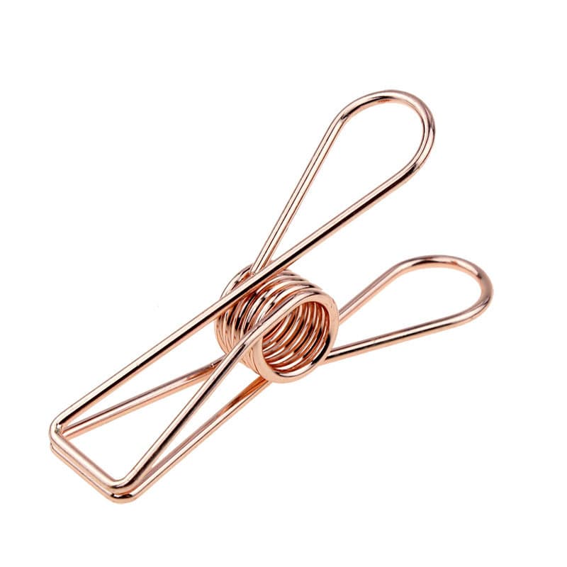 Metal Hollow-Out Long-Tail Clip for Documents, Notebooks, Materials, Test Papers, Colorful Clips for Office and Student Stationery, Extra-Large Binder Clip